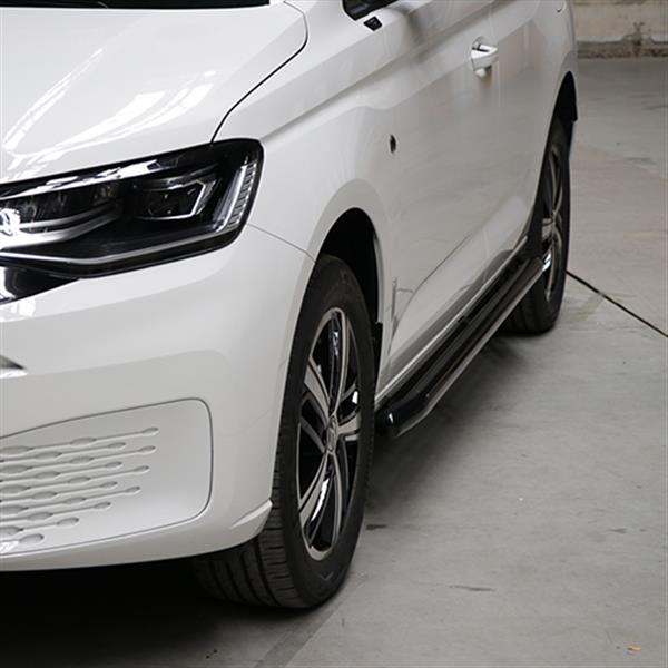 Grote foto sidebars zwart rvs volkswagen caddy cargo 5 2020 auto onderdelen overige auto onderdelen