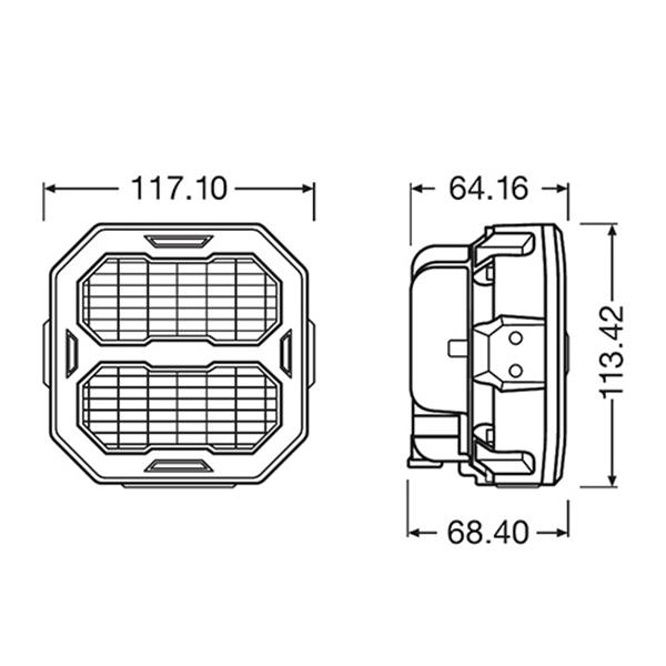 Grote foto osram ledriving cube px4500 flood auto onderdelen overige auto onderdelen