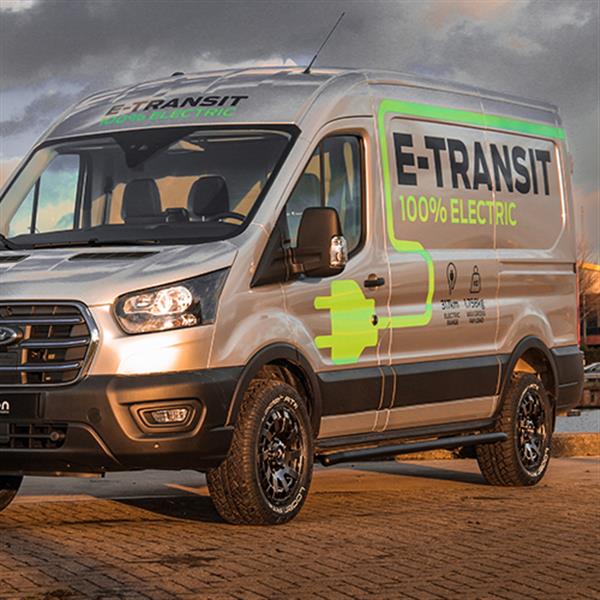 Grote foto sidebars zwart rvs ford e transit 2022 auto onderdelen overige auto onderdelen
