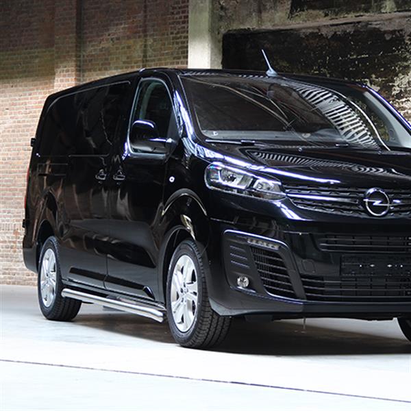 Grote foto sidebars rvs zilver opel vivaro 2019 2024 auto onderdelen overige auto onderdelen