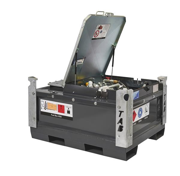 Grote foto dieseltank mobiel fuel box 0450 12 24v pomp doe het zelf en verbouw compressors