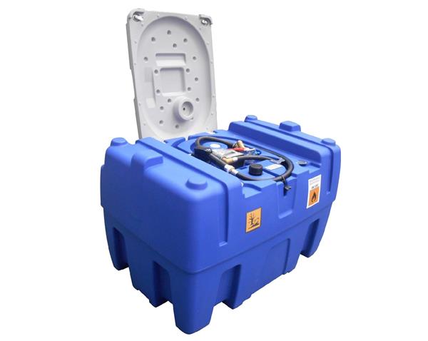 Grote foto dieseltank mobiel tech tank 440 liter 230v pomp doe het zelf en verbouw compressors