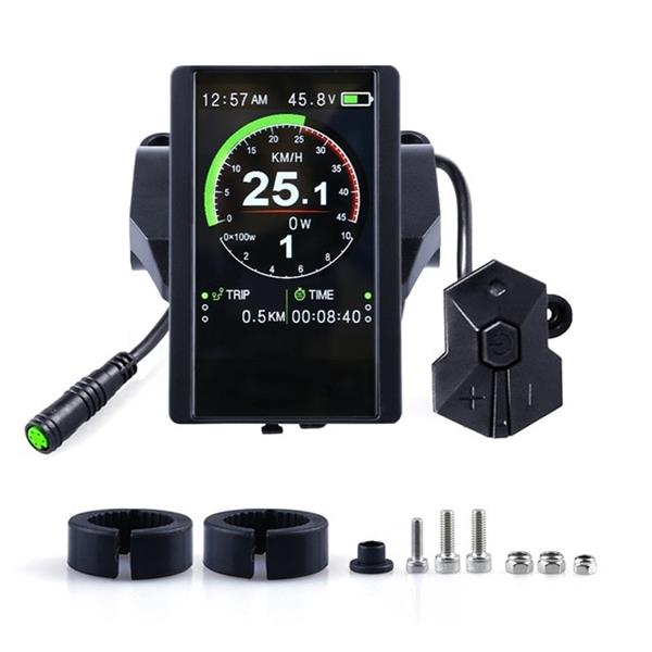 Grote foto elektrische fiets tft display voor bafang bbs mid drive motor fiets ebike computer fietsen en brommers elektrische fietsen