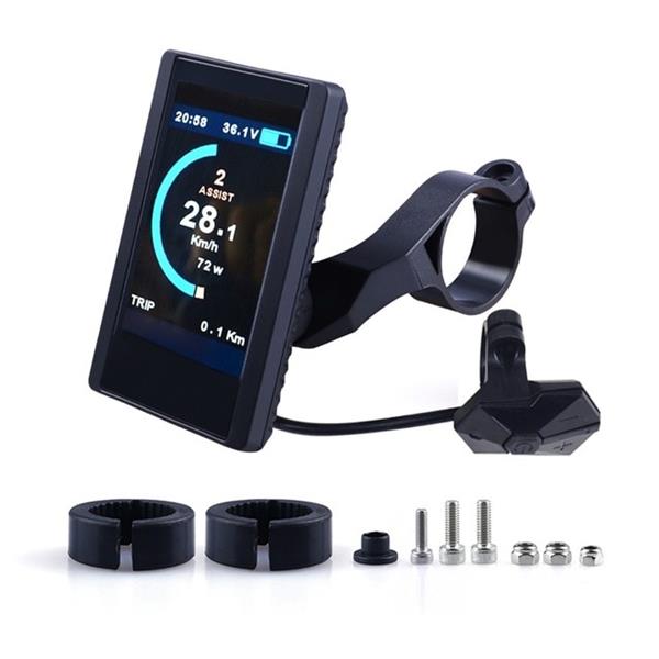 Grote foto elektrische fiets tft display voor bafang bbs mid drive motor fiets ebike computer fietsen en brommers elektrische fietsen