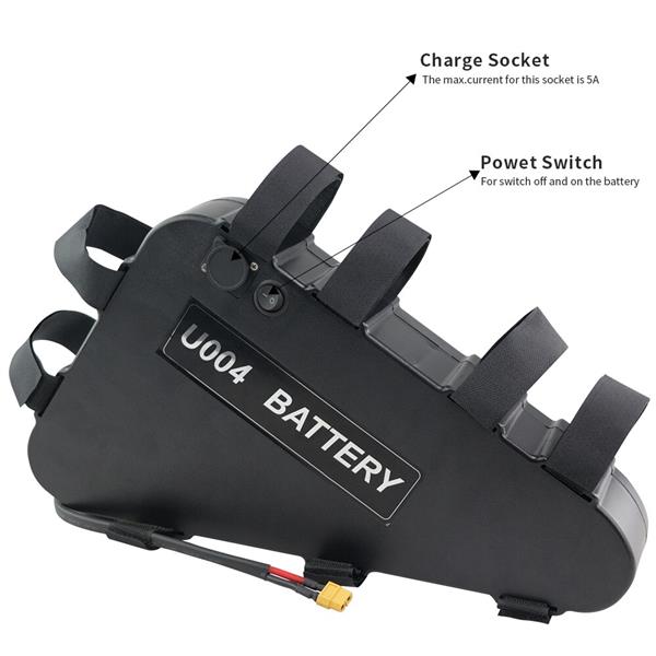 Grote foto driehoek batterij voor 250w 350w 500w bafang bbs01 bbs02 tsdz2 fietsen en brommers elektrische fietsen