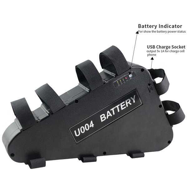 Grote foto driehoek batterij voor 250w 350w 500w bafang bbs01 bbs02 tsdz2 fietsen en brommers elektrische fietsen