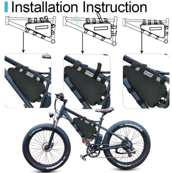Grote foto driehoek batterij voor 250w 350w 500w bafang bbs01 bbs02 tsdz2 fietsen en brommers elektrische fietsen