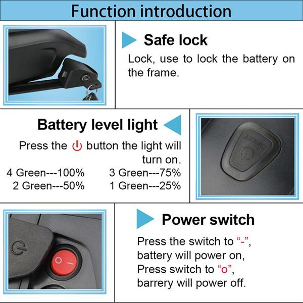 Grote foto 36v 12.5ah e bike batterij dolphin case fietsen en brommers elektrische fietsen