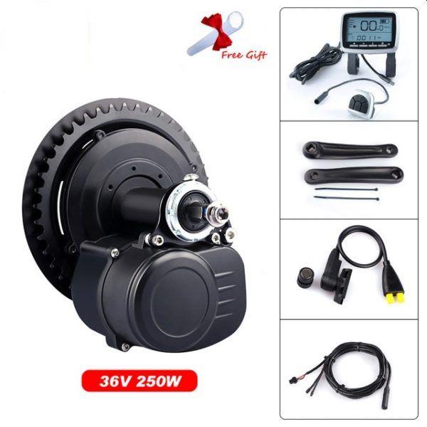 Grote foto tongsheng tsdz2 36v 250w 350w voor fietsen met terugtraprem fietsen en brommers elektrische fietsen