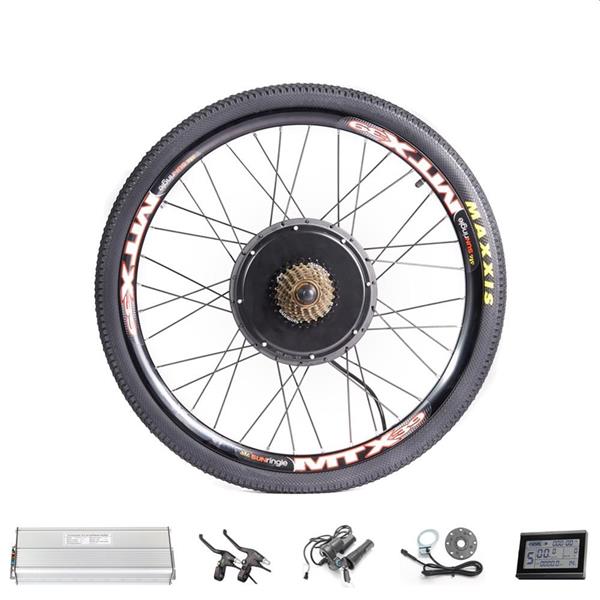 Grote foto ebike conversie kit 48v 1000w 1500w achterwielmotor fietsen en brommers elektrische fietsen