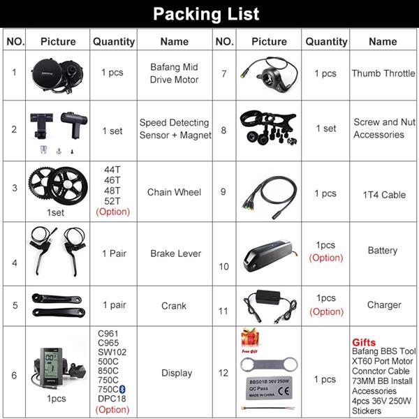 Grote foto bafang bbs02 48 v 750 w complete set incl batterij en lader fietsen en brommers elektrische fietsen