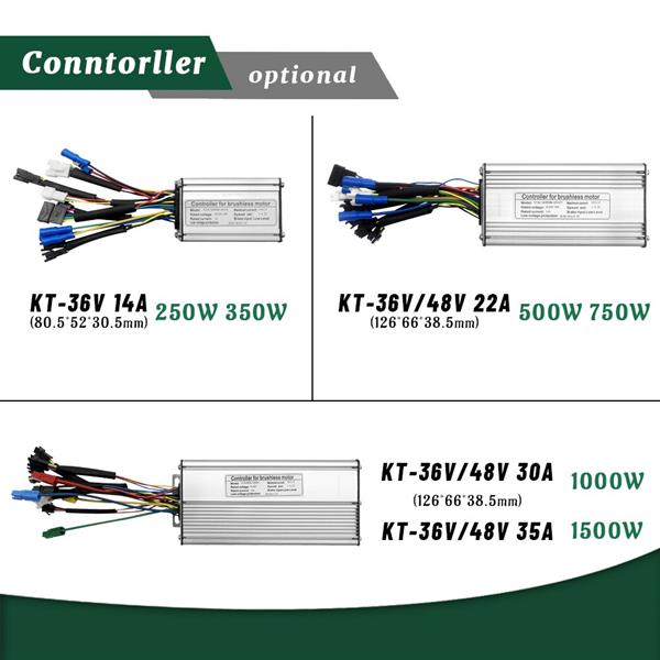 Grote foto ebike kit 36v 250w 500w 48v 500w 750w 1000w 1500w voor of achter wiel motor fietsen en brommers elektrische fietsen