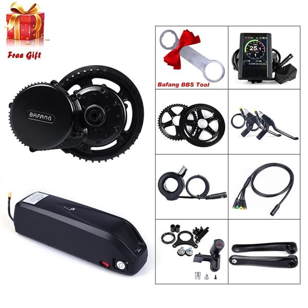 Grote foto bafang bbs01 250 w 350w 500w incl 36v17.5ah bagagedrager batterij fietsen en brommers elektrische fietsen