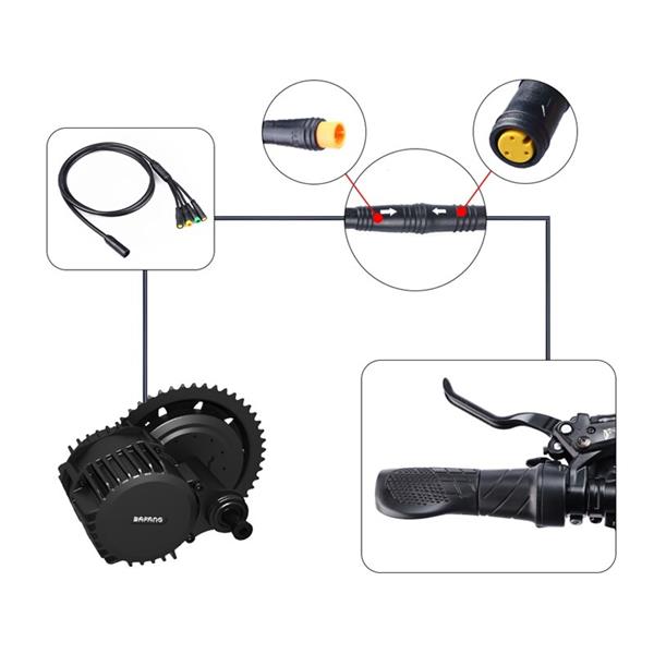 Grote foto gashendels voor bafang motoren overige accessoires
