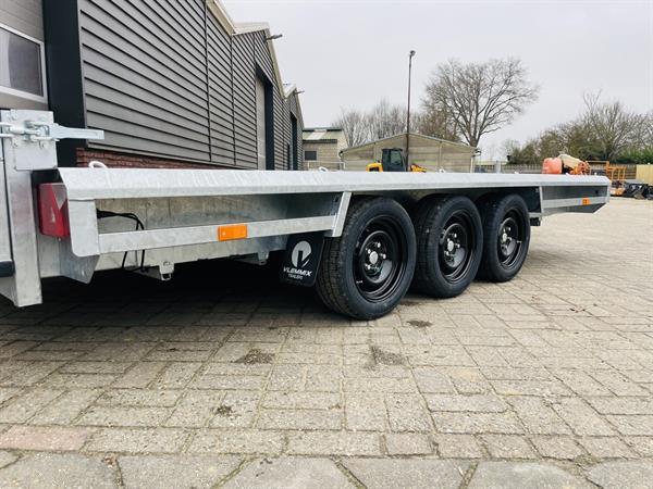 Grote foto vlemmix machinetransporter 3500 kg 400x180 nieuw met graafbakplateau opbergkist agrarisch aanhangwagens