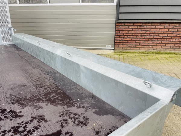 Grote foto vlemmix machinetransporter 3500 kg 400x180 nieuw met graafbakplateau opbergkist agrarisch aanhangwagens