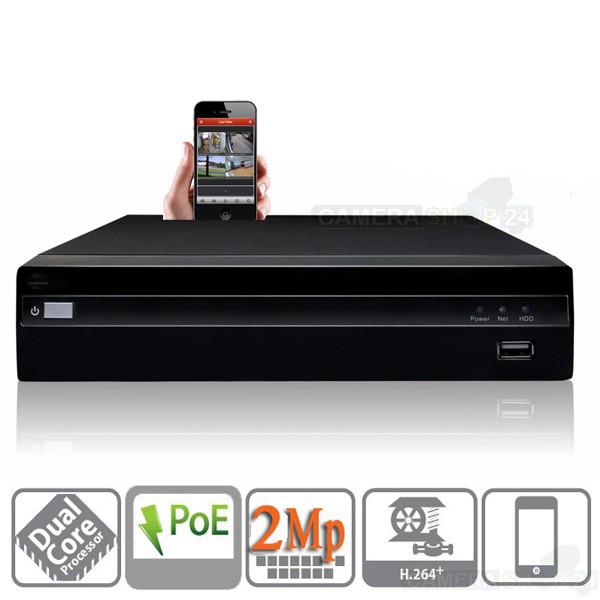 Grote foto op op 8 kanaals nvr full hd onvif 1080p poe nvr2020 audio tv en foto videobewakingsapparatuur