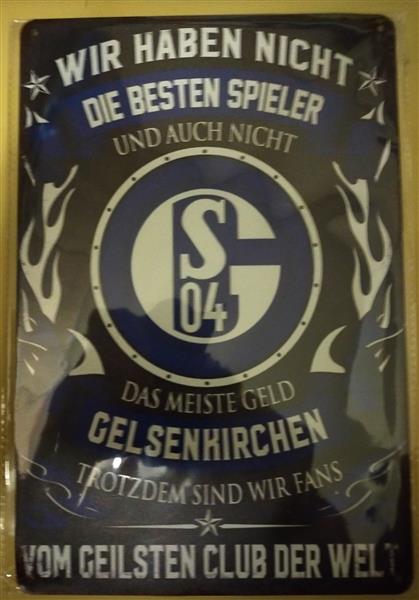 Grote foto schalke 04 metalen retro wandborden 20x30 cm verzamelen overige verzamelingen