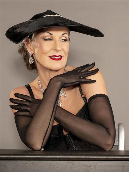 Grote foto what katie did long sheer gloves. kleding dames ondergoed