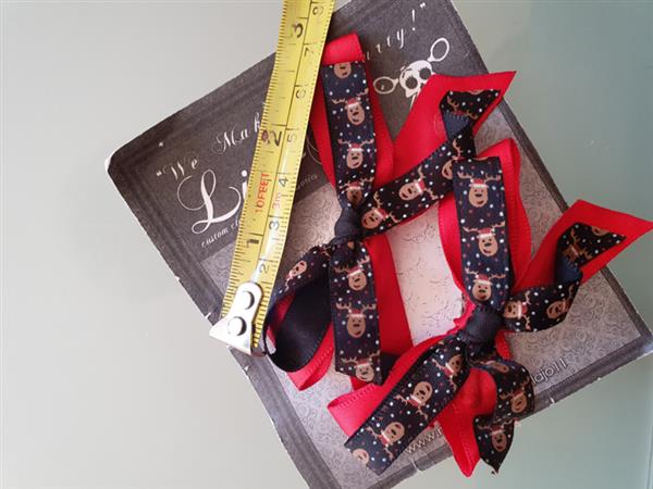 Grote foto lila jo christmas reindeir bows. kleding dames sieraden