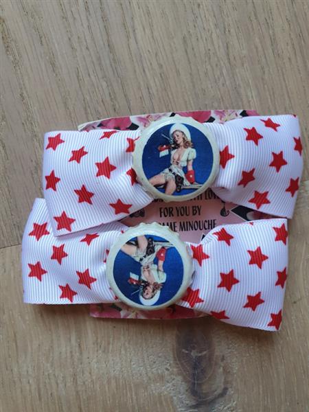 Grote foto madame minouche american hairbows. kleding dames sieraden