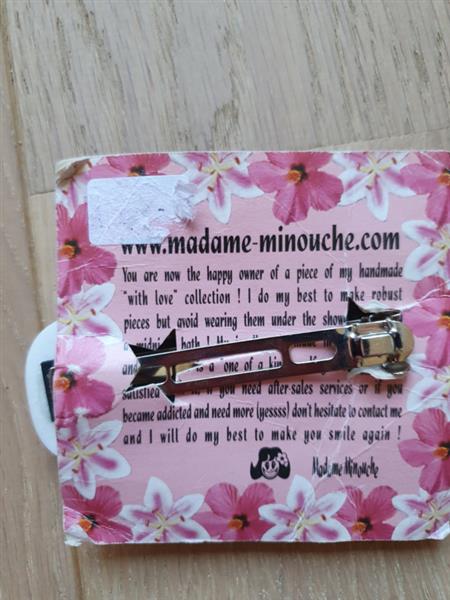 Grote foto madame minouche hairclip. kleding dames sieraden