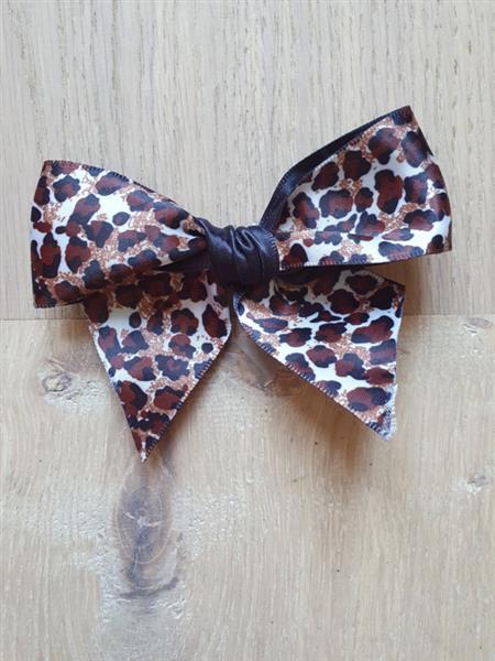 Grote foto lila jo leopard bow. kleding dames sieraden