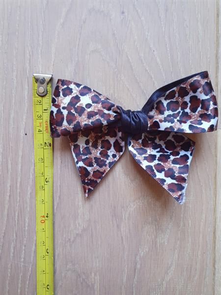 Grote foto lila jo leopard bow. kleding dames sieraden