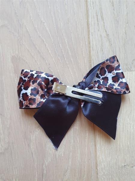 Grote foto lila jo leopard bow. kleding dames sieraden