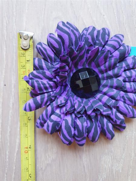 Grote foto purple zebra daisy. kleding dames sieraden