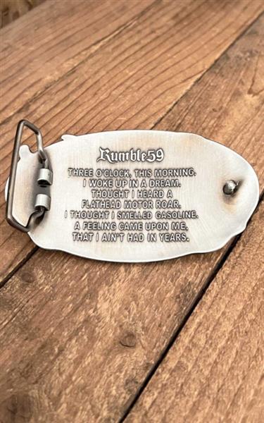 Grote foto rumble59 buckle flathead. kleding dames riemen