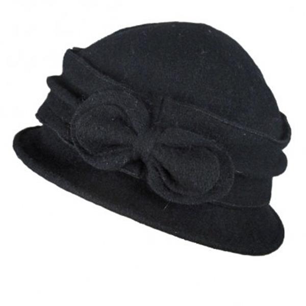 Grote foto french baret bow. kleding dames hoeden en petten