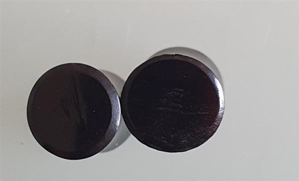 Grote foto stretcher plug hoorn ingelegd met infinity motief 8 mm. sieraden tassen en uiterlijk piercings