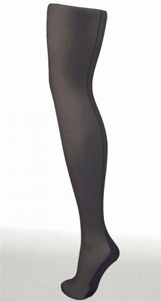Grote foto pamela mann black seamed tights kleding dames ondergoed
