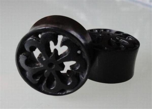 Grote foto stretcher cirkel franse lelie 22 mm. sieraden tassen en uiterlijk piercings