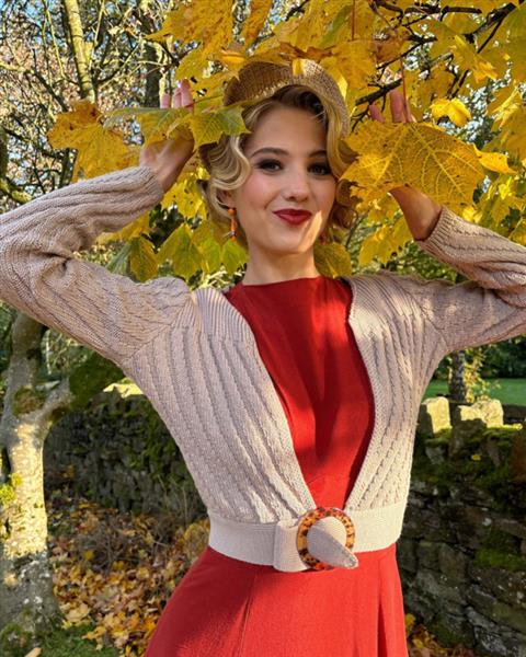 Grote foto the house of foxy datemaker cardigan in pearl. kleding dames truien en vesten