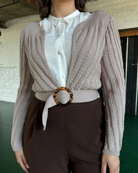 Grote foto the house of foxy datemaker cardigan in pearl. kleding dames truien en vesten