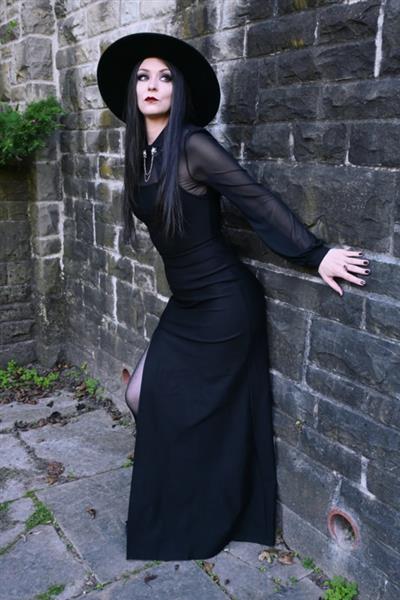 Grote foto katakomb onyx dress. kleding dames jurken en rokken