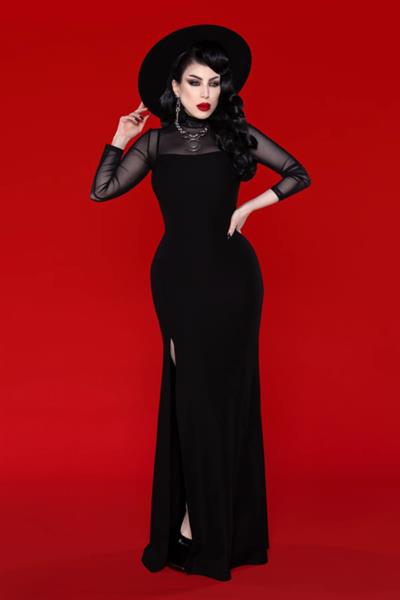 Grote foto katakomb onyx dress. kleding dames jurken en rokken