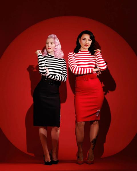 Grote foto katakomb jailhouse dress black. kleding dames jurken en rokken
