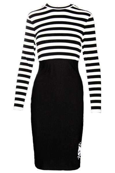 Grote foto katakomb jailhouse dress black. kleding dames jurken en rokken