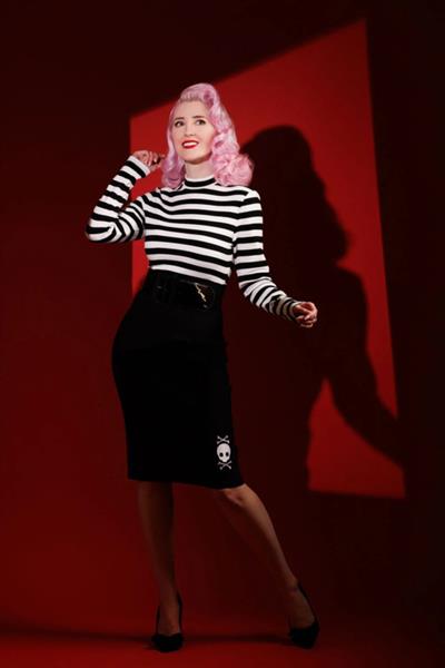 Grote foto katakomb jailhouse dress black. kleding dames jurken en rokken
