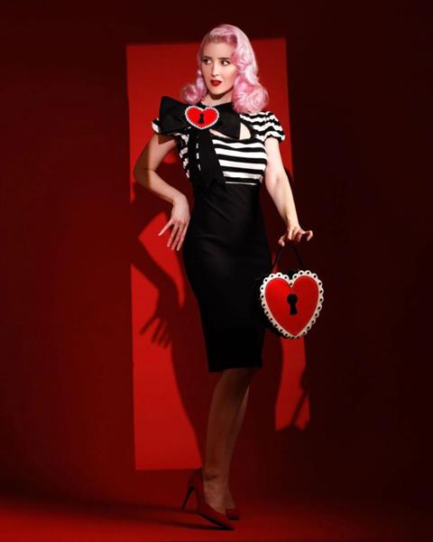 Grote foto katakomb molly keyhole dress. kleding dames jurken en rokken