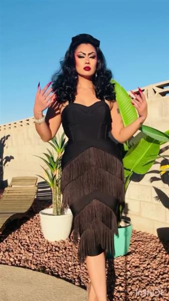 Grote foto rebel love clothing speakeasy fringe dress. kleding dames jurken en rokken