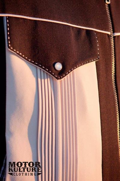 Grote foto motor kulture plymouth classic jacket in black with grey. kleding dames jassen zomer