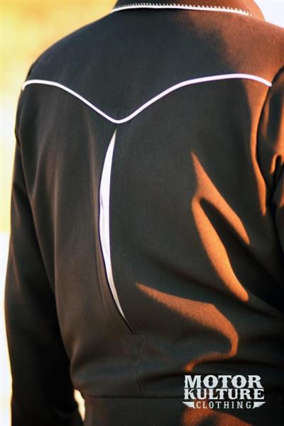 Grote foto motor kulture plymouth classic jacket in black with grey. kleding dames jassen zomer