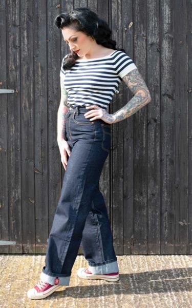 Grote foto rumble 59 marlene jeans the riveter in 32 34. kleding dames broeken en pantalons
