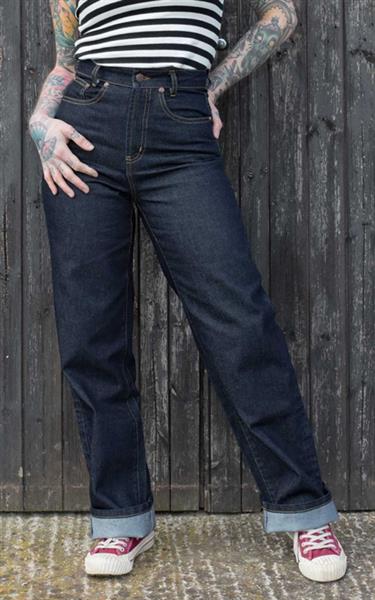 Grote foto rumble 59 marlene jeans the riveter in 32 34. kleding dames broeken en pantalons