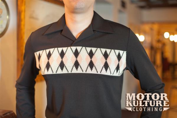 Grote foto motor kulture clothing diamond pullover in black. kleding heren t shirts