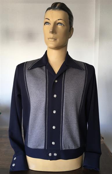 Grote foto motor kulture clothing old times pullover in blue marine. kleding heren t shirts